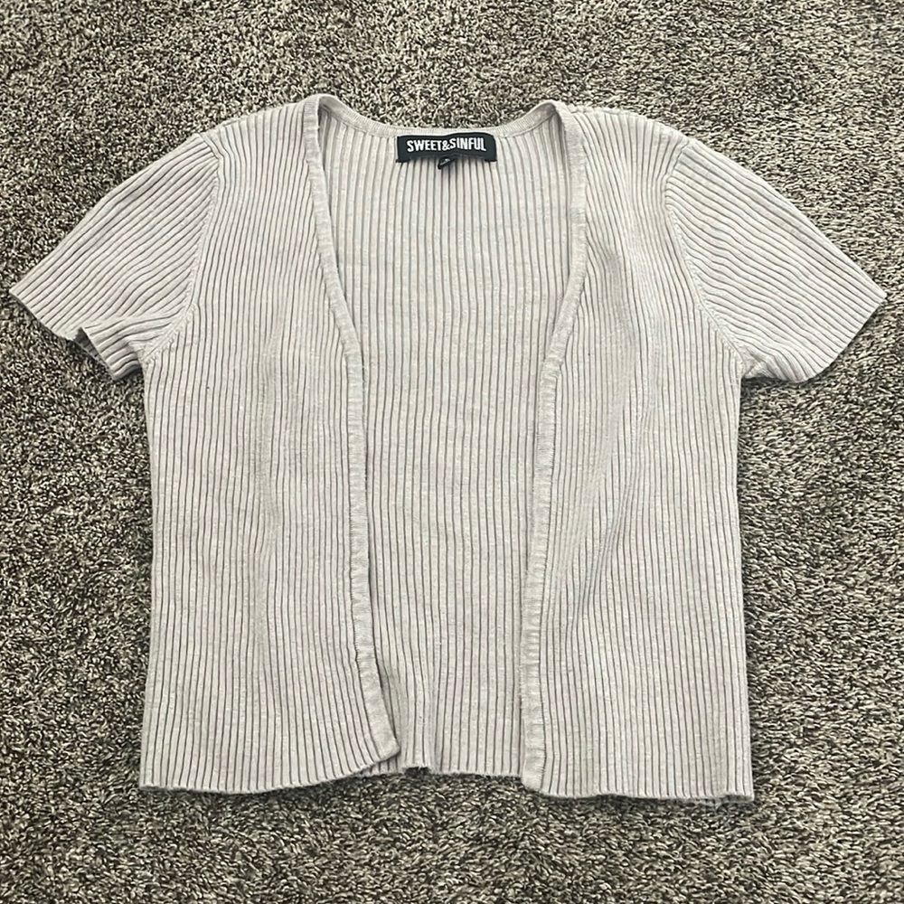 Tan Shell top can go over shirts or sports bra’s